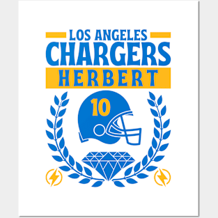 Los Angeles Chargers Herbert 10 Edition 2 Posters and Art